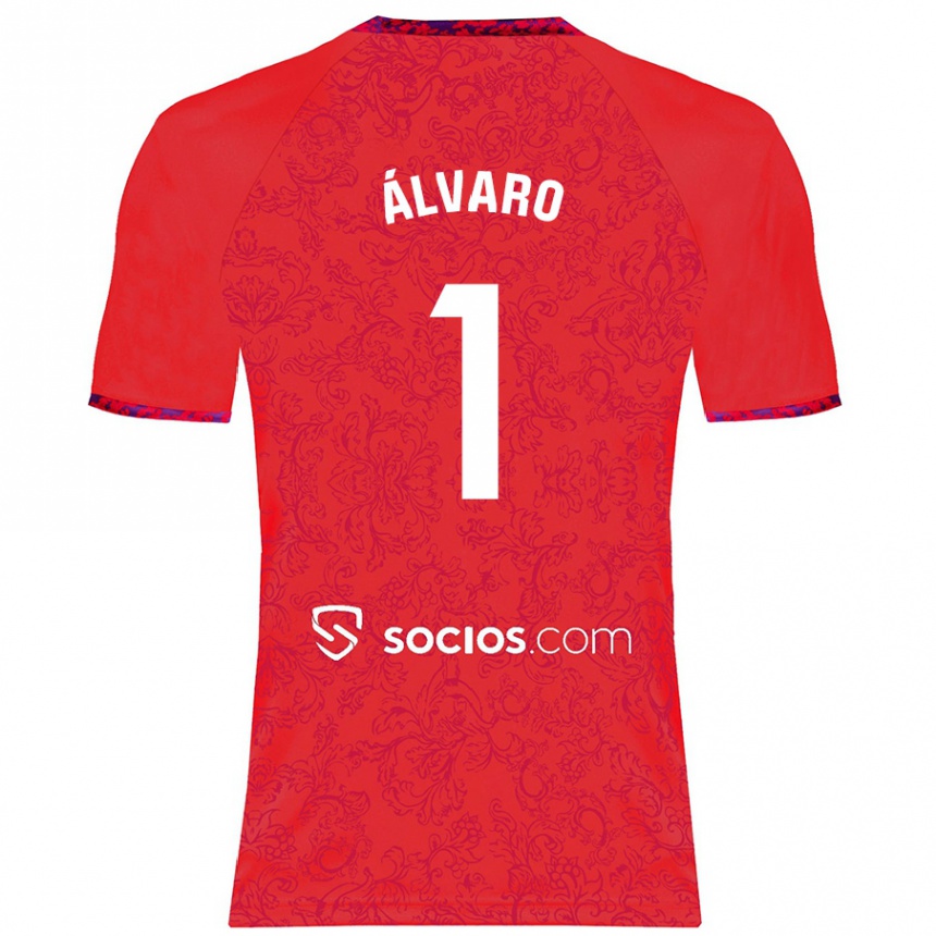 Niño Fútbol Camiseta Álvaro Fernández #1 Rojo 2ª Equipación 2024/25 México