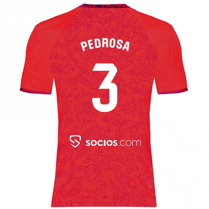 Niño Fútbol Camiseta Adrià Pedrosa #3 Rojo 2ª Equipación 2024/25 México