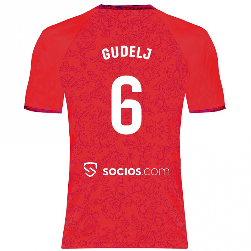 Niño Fútbol Camiseta Nemanja Gudelj #6 Rojo 2ª Equipación 2024/25 México