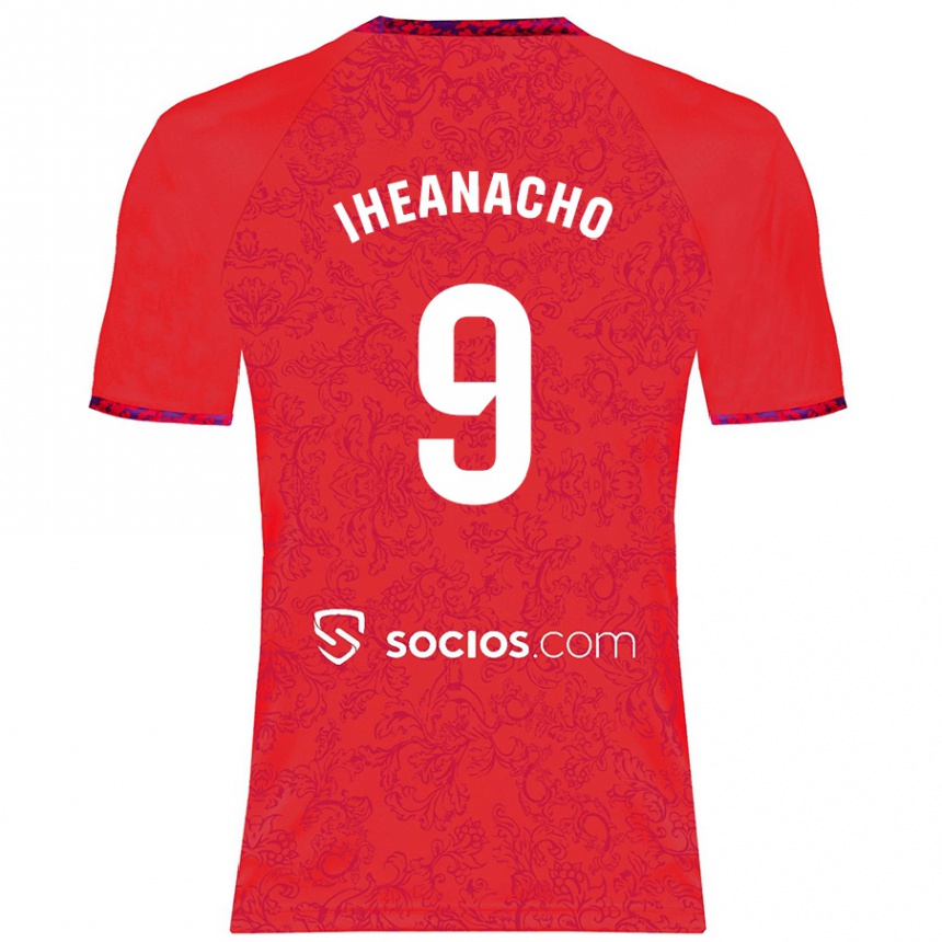 Niño Fútbol Camiseta Kelechi Iheanacho #9 Rojo 2ª Equipación 2024/25 México