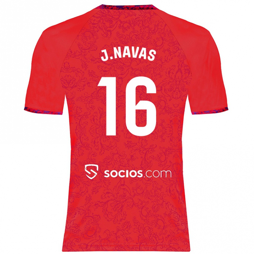 Niño Fútbol Camiseta Jesús Navas #16 Rojo 2ª Equipación 2024/25 México