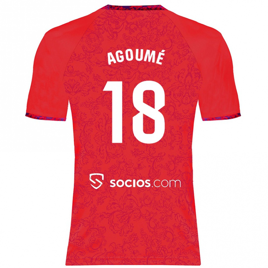 Niño Fútbol Camiseta Lucien Agoume #18 Rojo 2ª Equipación 2024/25 México