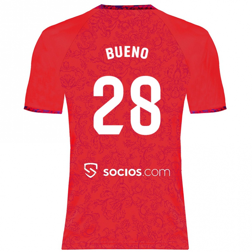 Niño Fútbol Camiseta Manu Bueno #28 Rojo 2ª Equipación 2024/25 México