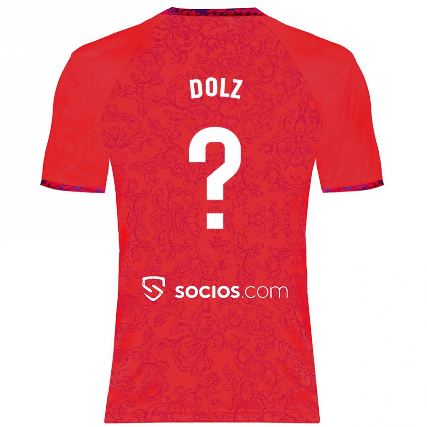 Niño Fútbol Camiseta Marc Dolz #0 Rojo 2ª Equipación 2024/25 México