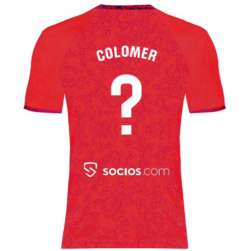 Niño Fútbol Camiseta Carlos Colomer #0 Rojo 2ª Equipación 2024/25 México