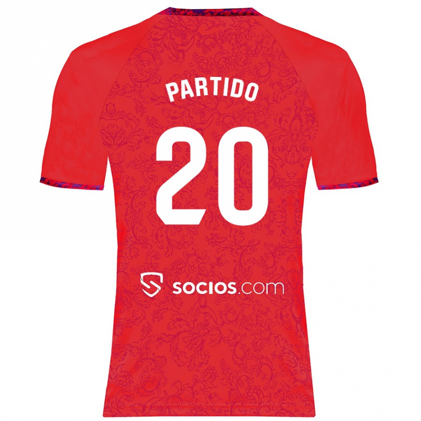 Niño Fútbol Camiseta Paula Partido #20 Rojo 2ª Equipación 2024/25 México