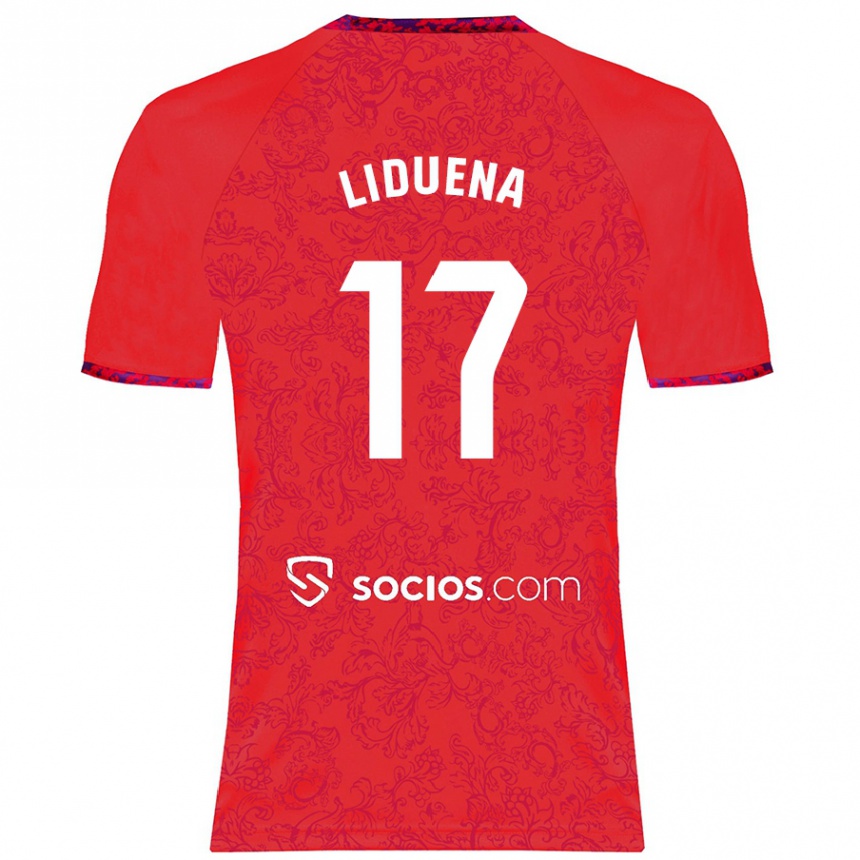 Niño Fútbol Camiseta Daniel Lidueña #17 Rojo 2ª Equipación 2024/25 México