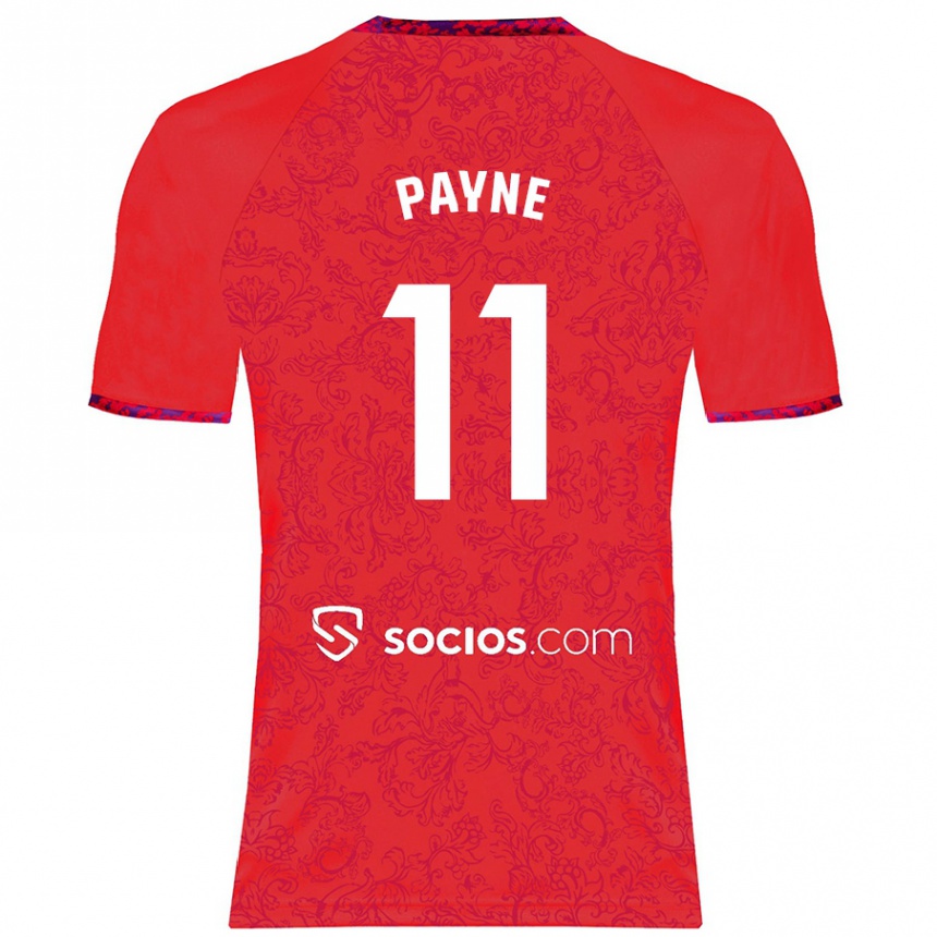 Niño Fútbol Camiseta Antionette Oyedupe Toni Payne #11 Rojo 2ª Equipación 2024/25 México