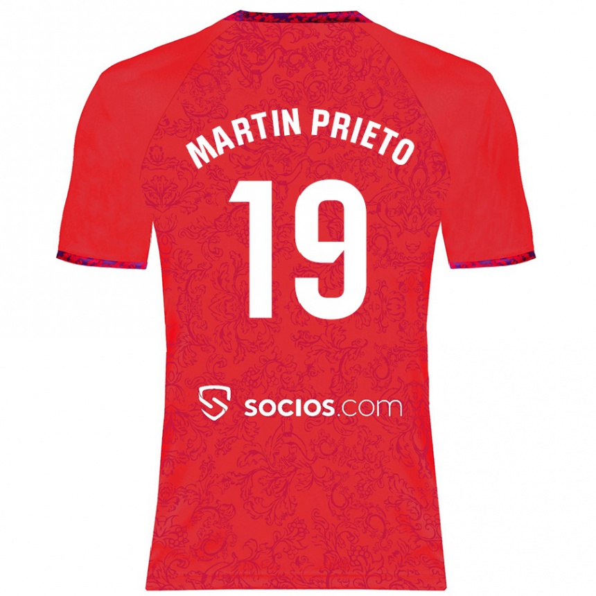 Niño Fútbol Camiseta Cristina Martín-Prieto Gutiérrez #19 Rojo 2ª Equipación 2024/25 México