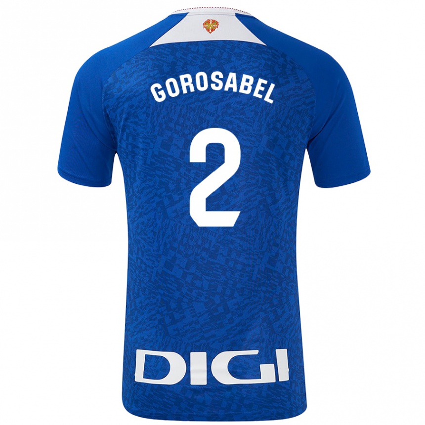 Niño Fútbol Camiseta Andoni Gorosabel #2 Azul Real 2ª Equipación 2024/25 México