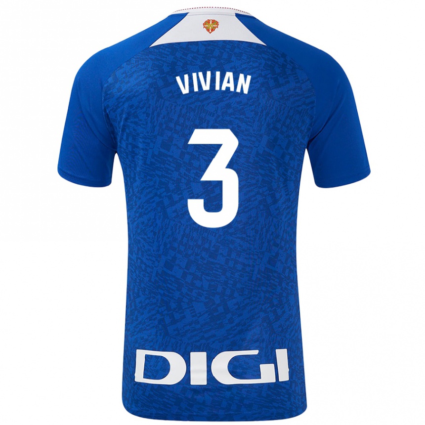 Niño Fútbol Camiseta Dani Vivian #3 Azul Real 2ª Equipación 2024/25 México