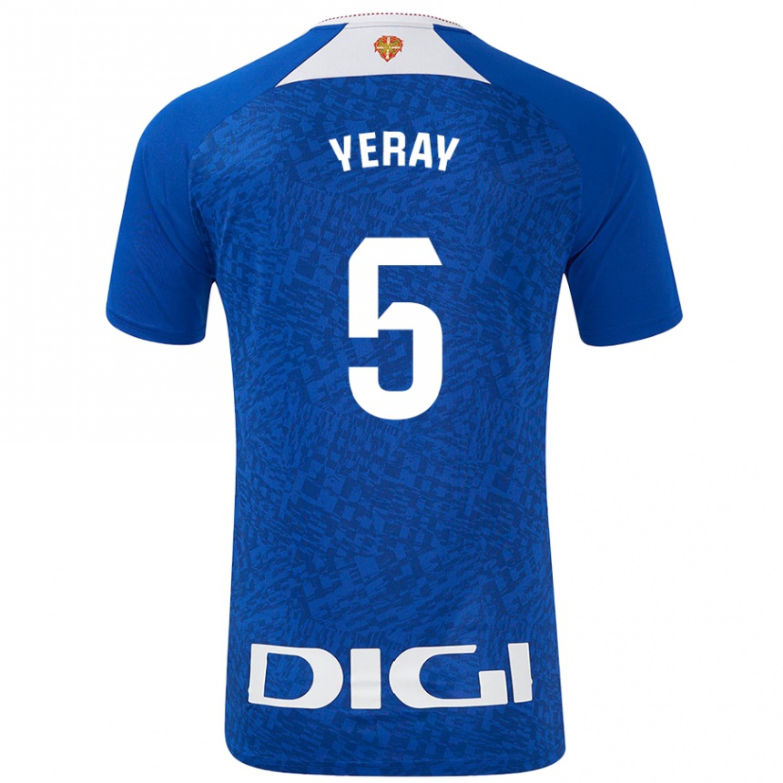 Niño Fútbol Camiseta Yeray Álvarez #5 Azul Real 2ª Equipación 2024/25 México