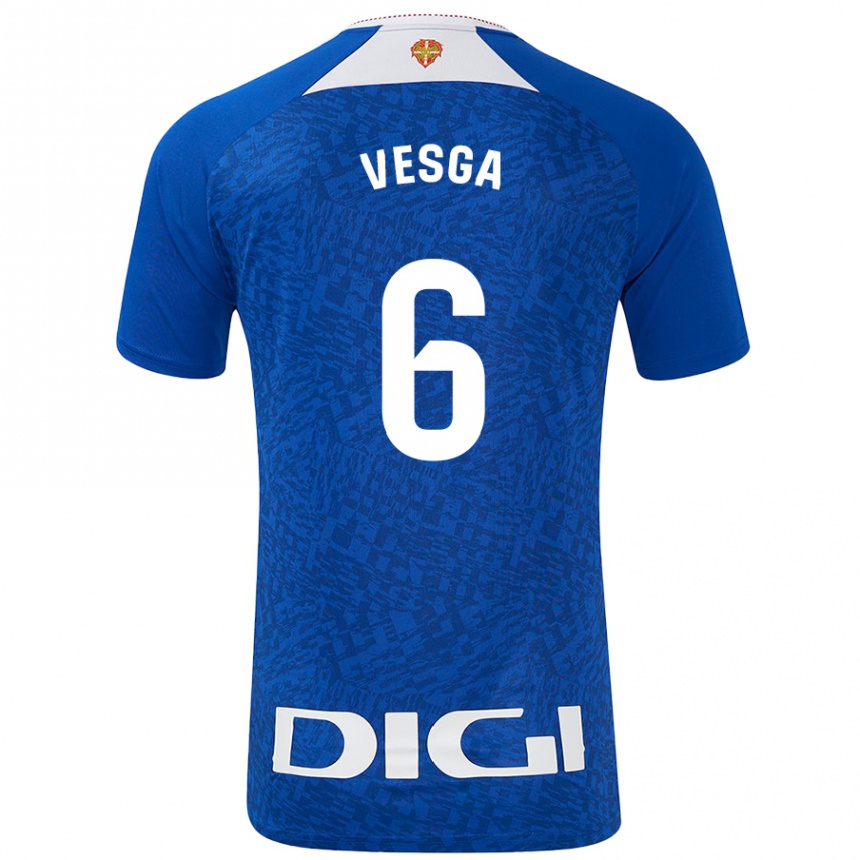 Niño Fútbol Camiseta Mikel Vesga #6 Azul Real 2ª Equipación 2024/25 México