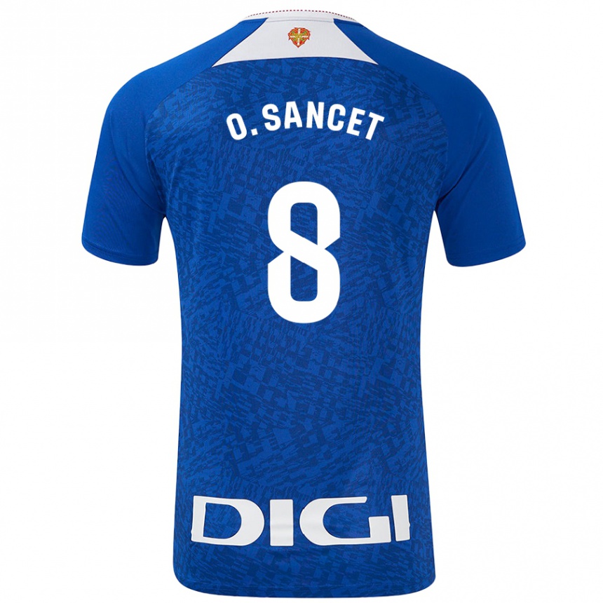 Niño Fútbol Camiseta Oihan Sancet #8 Azul Real 2ª Equipación 2024/25 México