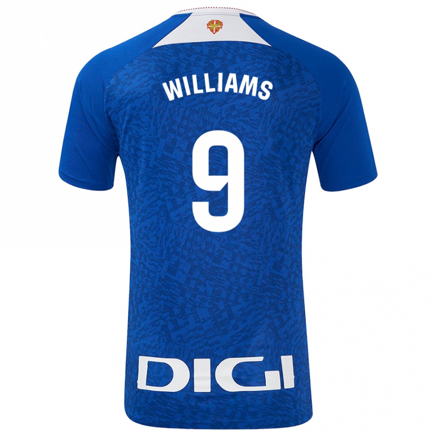 Niño Fútbol Camiseta Iñaki Williams #9 Azul Real 2ª Equipación 2024/25 México