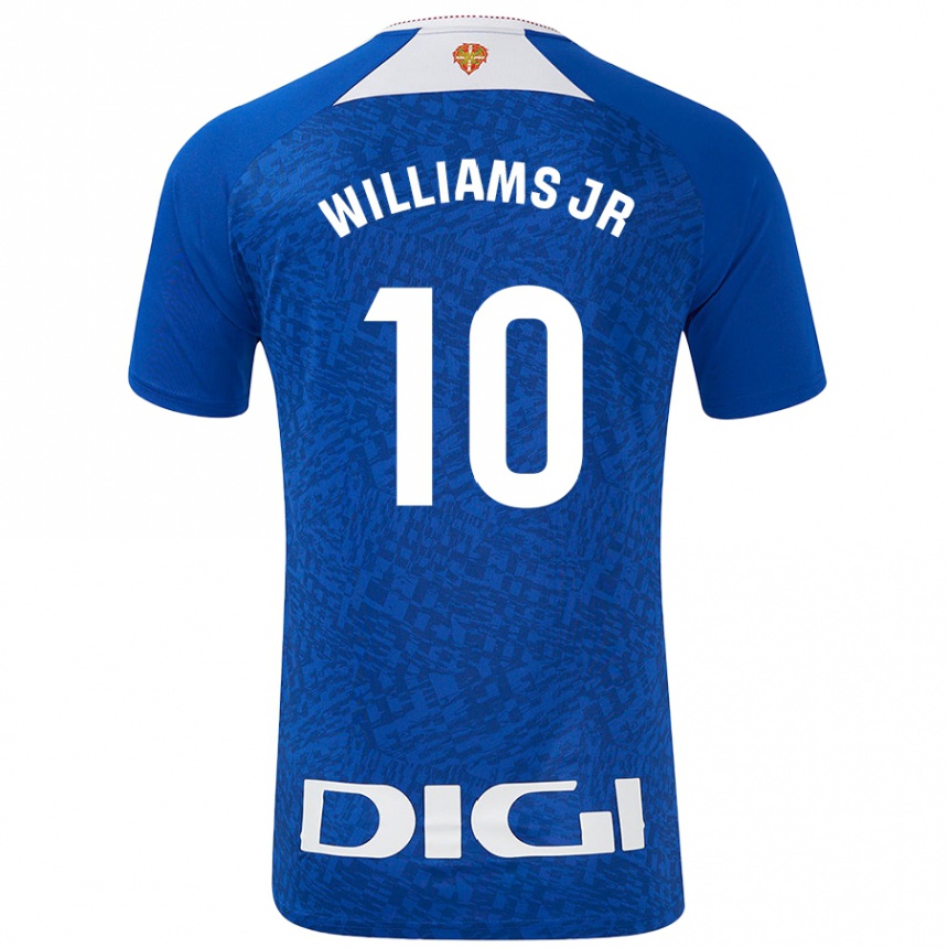 Niño Fútbol Camiseta Nico Williams #10 Azul Real 2ª Equipación 2024/25 México