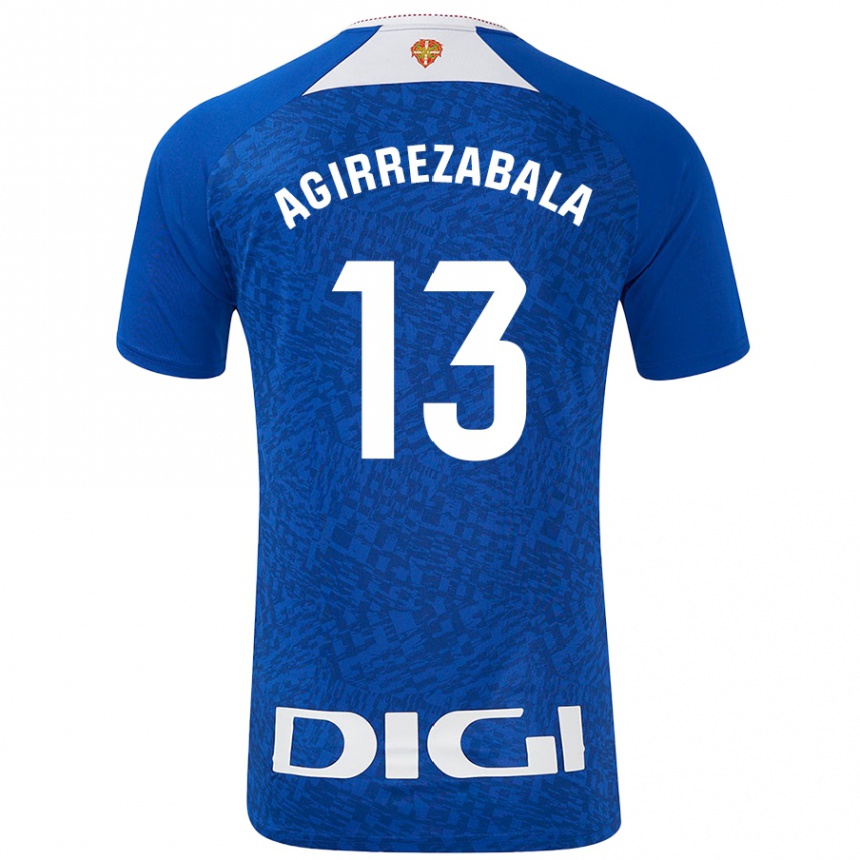 Niño Fútbol Camiseta Julen Agirrezabala #13 Azul Real 2ª Equipación 2024/25 México