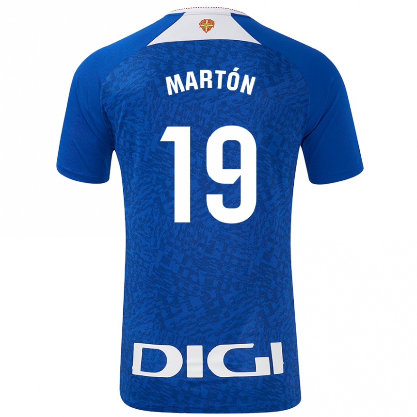 Niño Fútbol Camiseta Javier Martón #19 Azul Real 2ª Equipación 2024/25 México