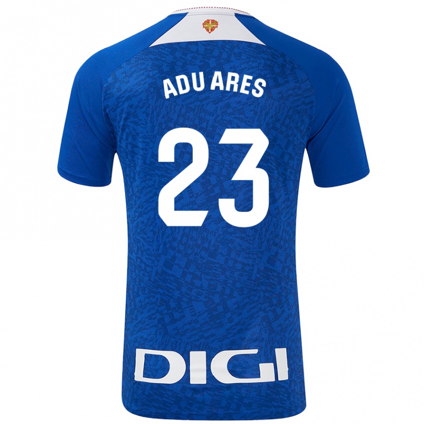 Niño Fútbol Camiseta Adu Ares #23 Azul Real 2ª Equipación 2024/25 México