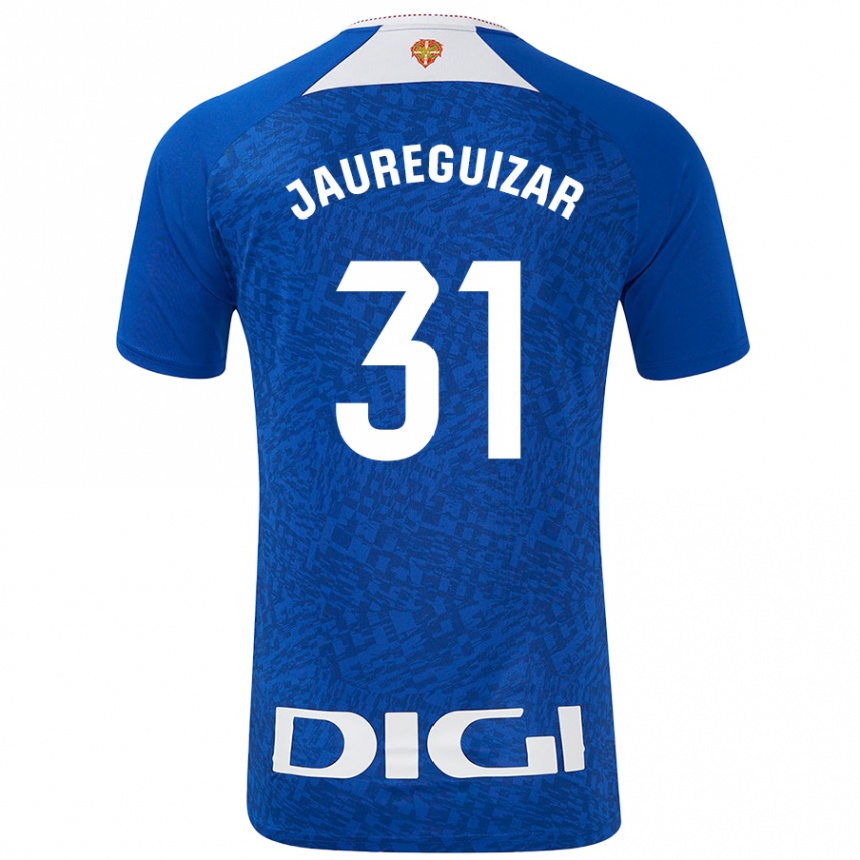 Niño Fútbol Camiseta Mikel Jauregizar #31 Azul Real 2ª Equipación 2024/25 México