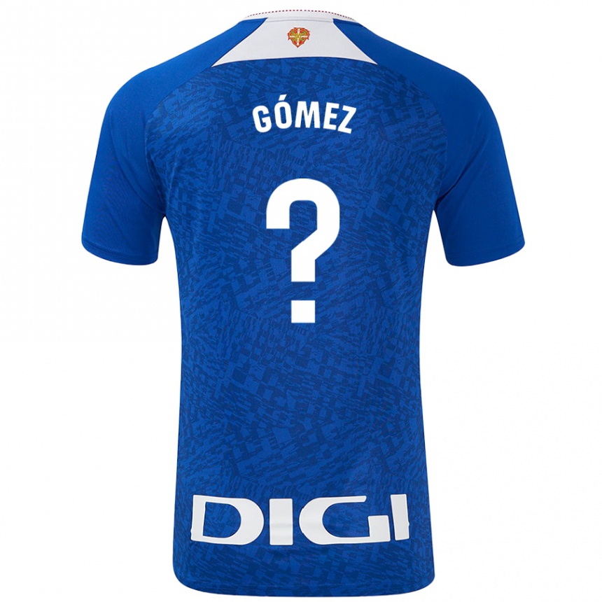 Niño Fútbol Camiseta Xabi Gómez #0 Azul Real 2ª Equipación 2024/25 México