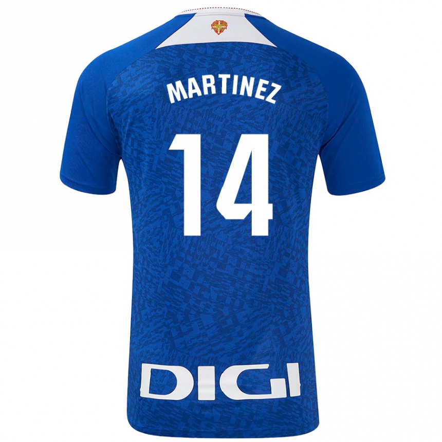 Niño Fútbol Camiseta Pablo Martínez #14 Azul Real 2ª Equipación 2024/25 México