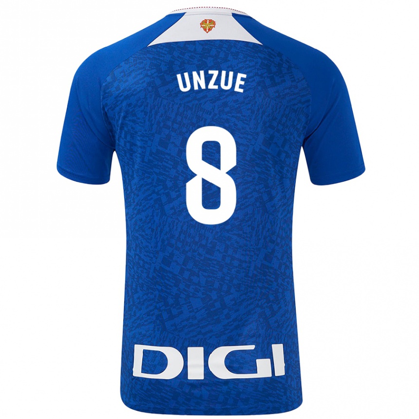 Niño Fútbol Camiseta Marta Unzué #8 Azul Real 2ª Equipación 2024/25 México