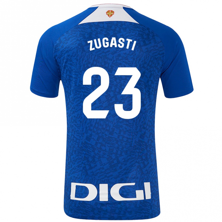 Niño Fútbol Camiseta Patricia Zugasti Oses #23 Azul Real 2ª Equipación 2024/25 México