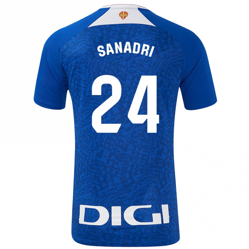 Niño Fútbol Camiseta Sanadri #24 Azul Real 2ª Equipación 2024/25 México