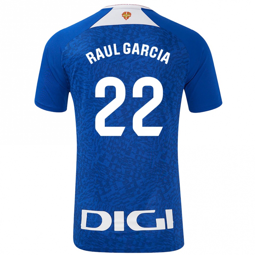 Niño Fútbol Camiseta Raúl García #22 Azul Real 2ª Equipación 2024/25 México