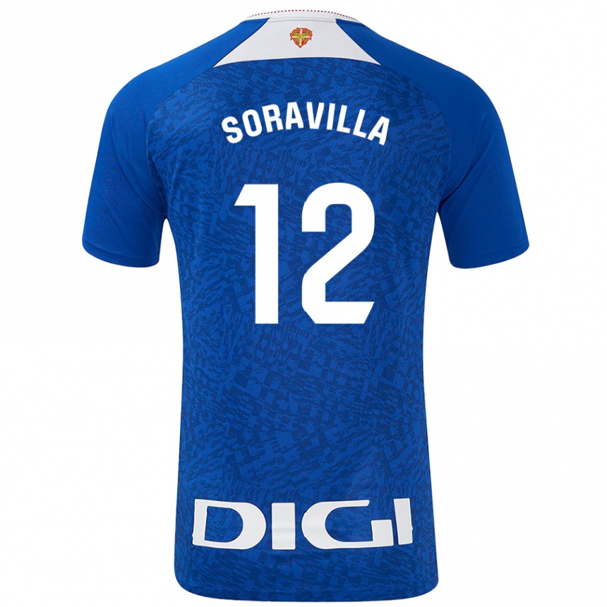 Niño Fútbol Camiseta Ander Soravilla #12 Azul Real 2ª Equipación 2024/25 México