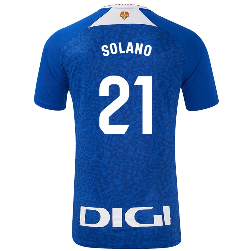 Niño Fútbol Camiseta Bibiane Schulze-Solano #21 Azul Real 2ª Equipación 2024/25 México