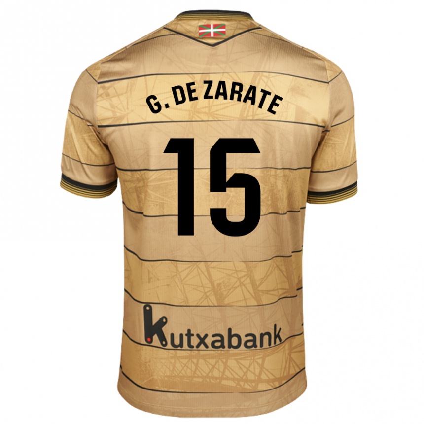 Niño Fútbol Camiseta Urko González De Zarate #15 Marrón 2ª Equipación 2024/25 México