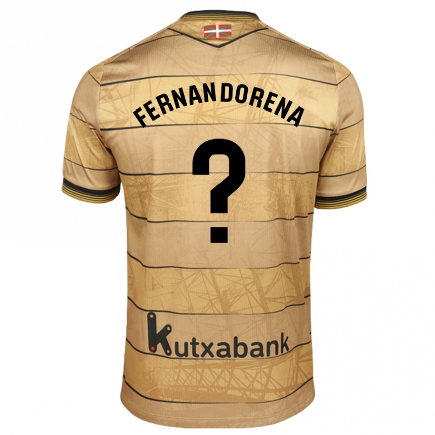 Niño Fútbol Camiseta Alex Fernandorena #0 Marrón 2ª Equipación 2024/25 México