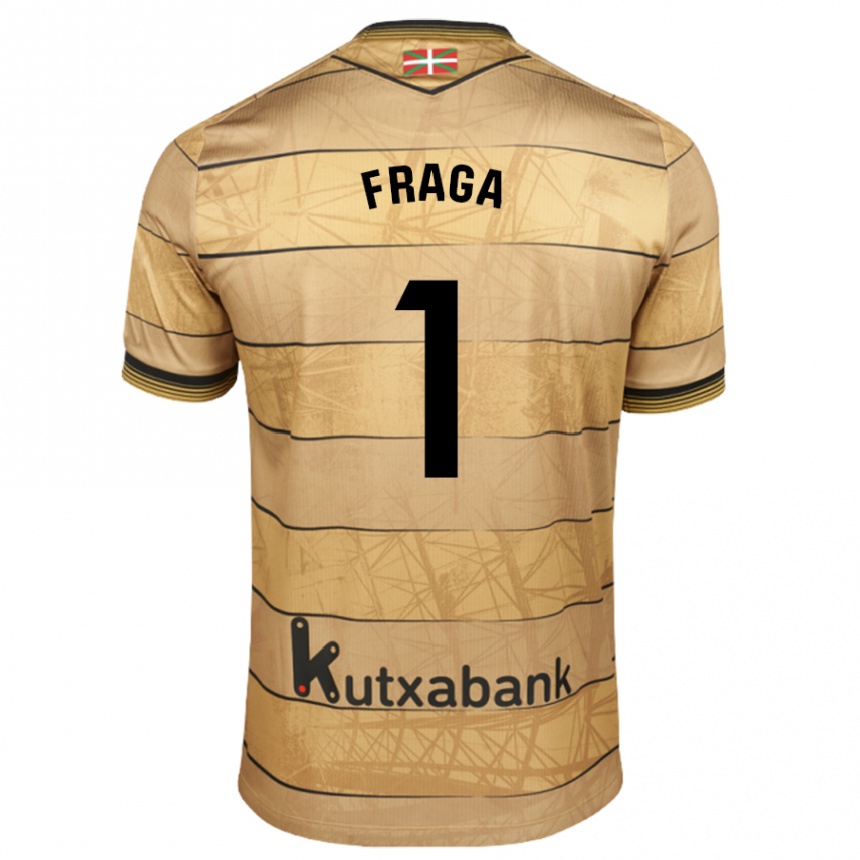 Niño Fútbol Camiseta Aitor Fraga #1 Marrón 2ª Equipación 2024/25 México