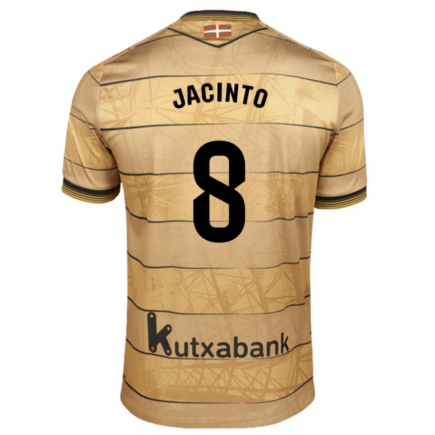 Niño Fútbol Camiseta Andreia De Jesus Jacinto #8 Marrón 2ª Equipación 2024/25 México