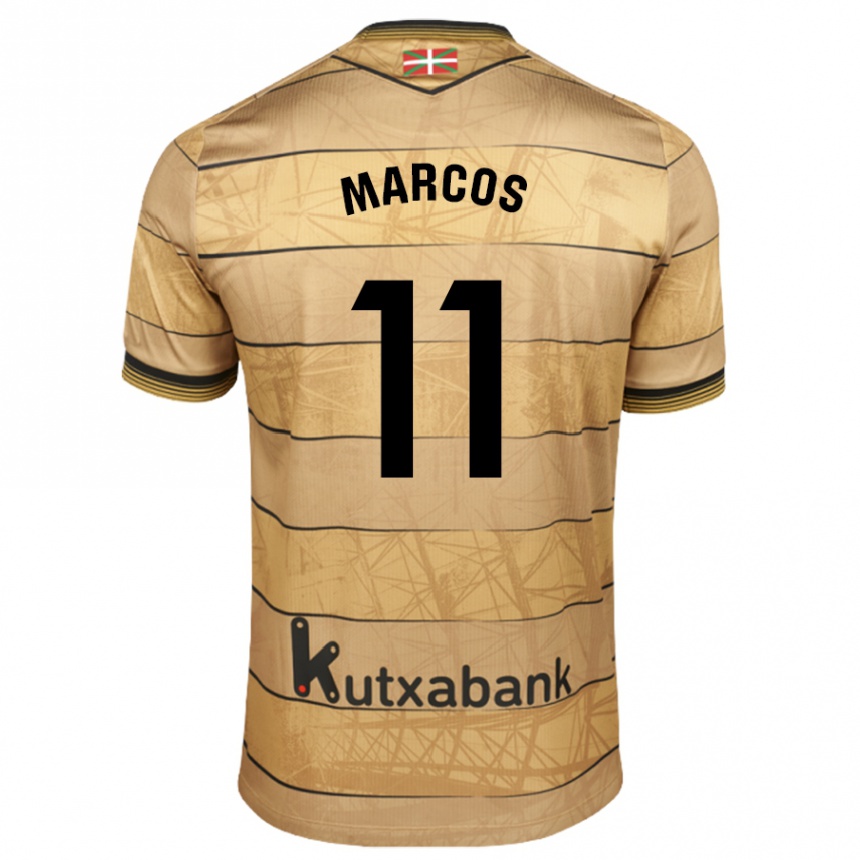 Niño Fútbol Camiseta Cecilia Marcos Nabal #11 Marrón 2ª Equipación 2024/25 México