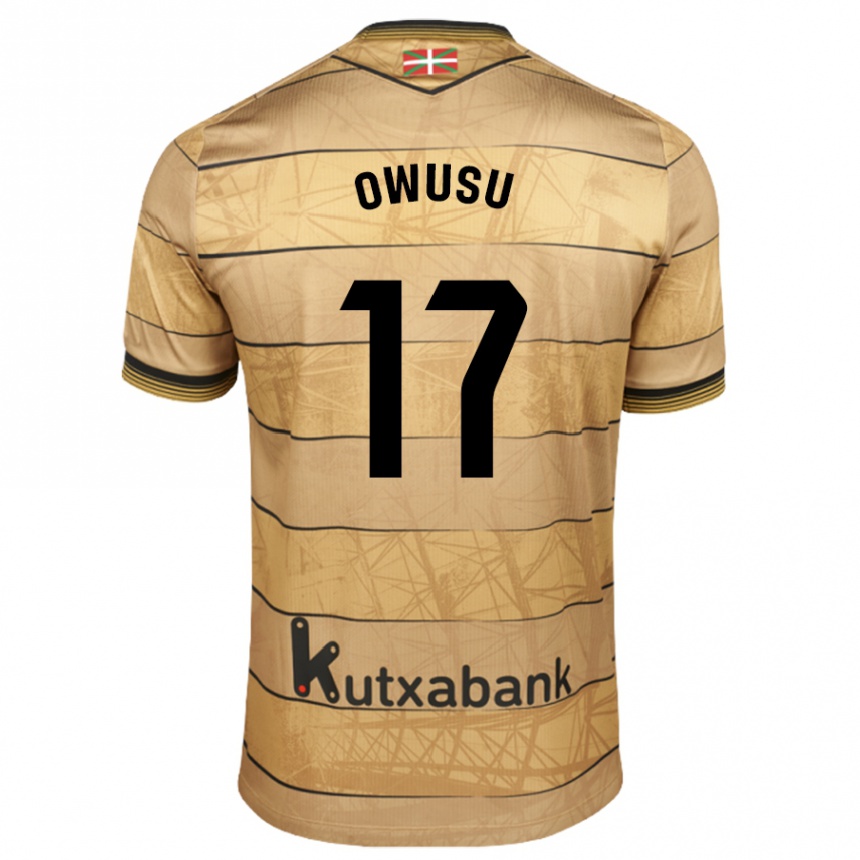 Niño Fútbol Camiseta Jacqueline Owusu #17 Marrón 2ª Equipación 2024/25 México