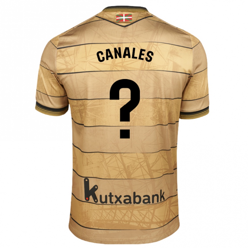 Niño Fútbol Camiseta Cristian Canales #0 Marrón 2ª Equipación 2024/25 México