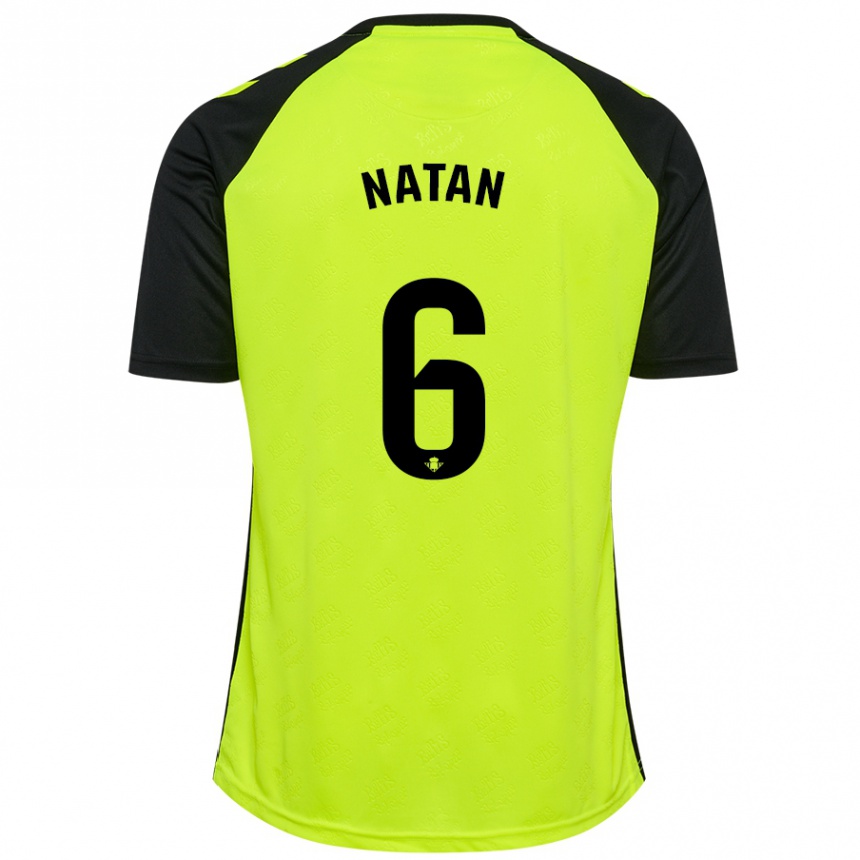 Niño Fútbol Camiseta Natan #6 Amarillo Fluorescente Negro 2ª Equipación 2024/25 México