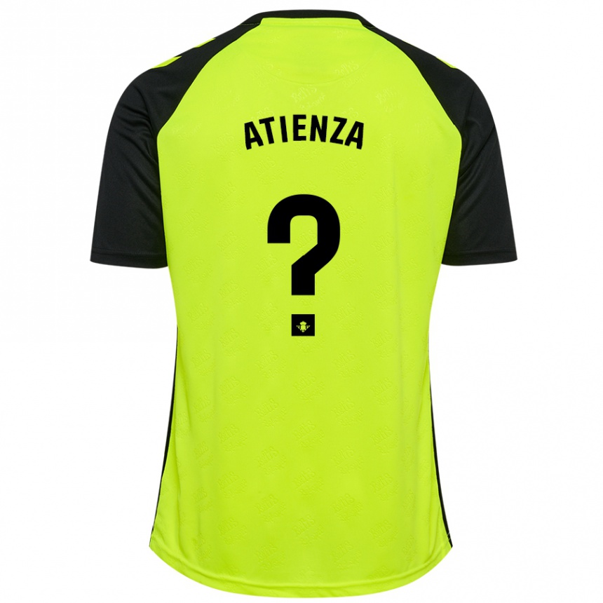 Niño Fútbol Camiseta Diego Atienza #0 Amarillo Fluorescente Negro 2ª Equipación 2024/25 México