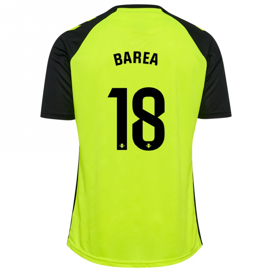 Niño Fútbol Camiseta Ismael Barea #18 Amarillo Fluorescente Negro 2ª Equipación 2024/25 México