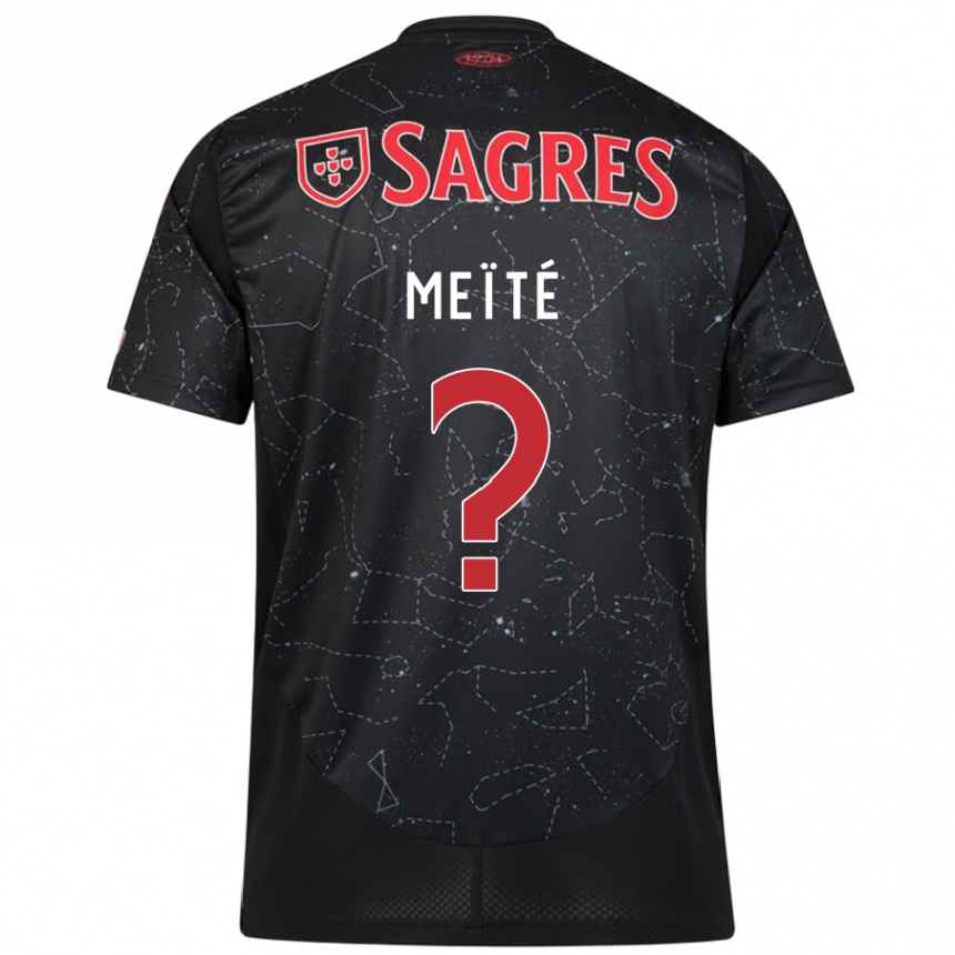 Niño Fútbol Camiseta Soualiho Meïté #0 Negro Rojo 2ª Equipación 2024/25 México