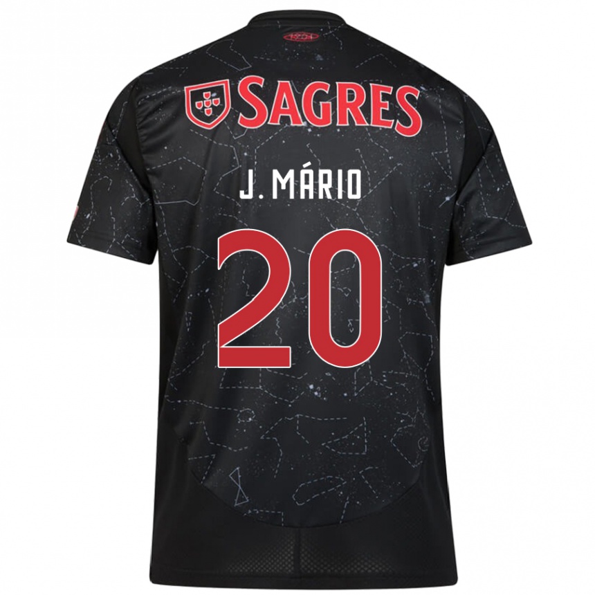 Niño Fútbol Camiseta João Mário #20 Negro Rojo 2ª Equipación 2024/25 México