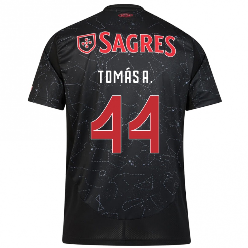 Niño Fútbol Camiseta Tomás Araújo #44 Negro Rojo 2ª Equipación 2024/25 México