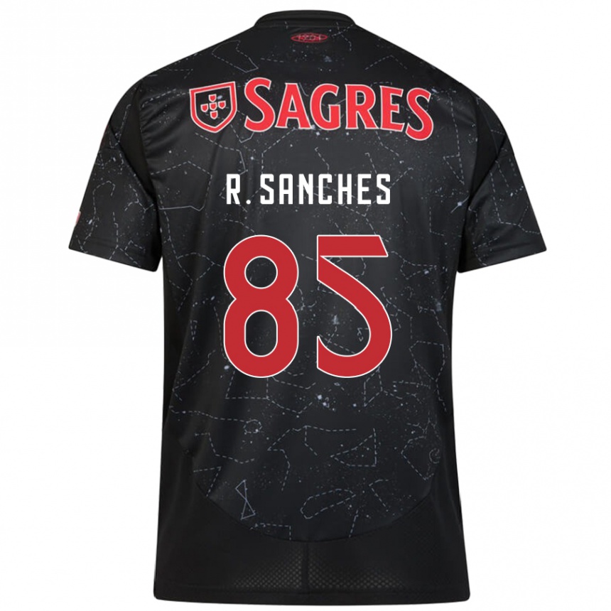 Niño Fútbol Camiseta Renato Sanches #85 Negro Rojo 2ª Equipación 2024/25 México