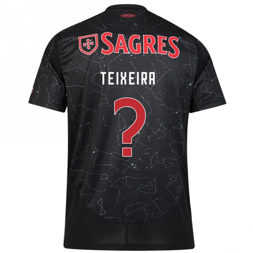 Niño Fútbol Camiseta Ricardo Teixeira #0 Negro Rojo 2ª Equipación 2024/25 México