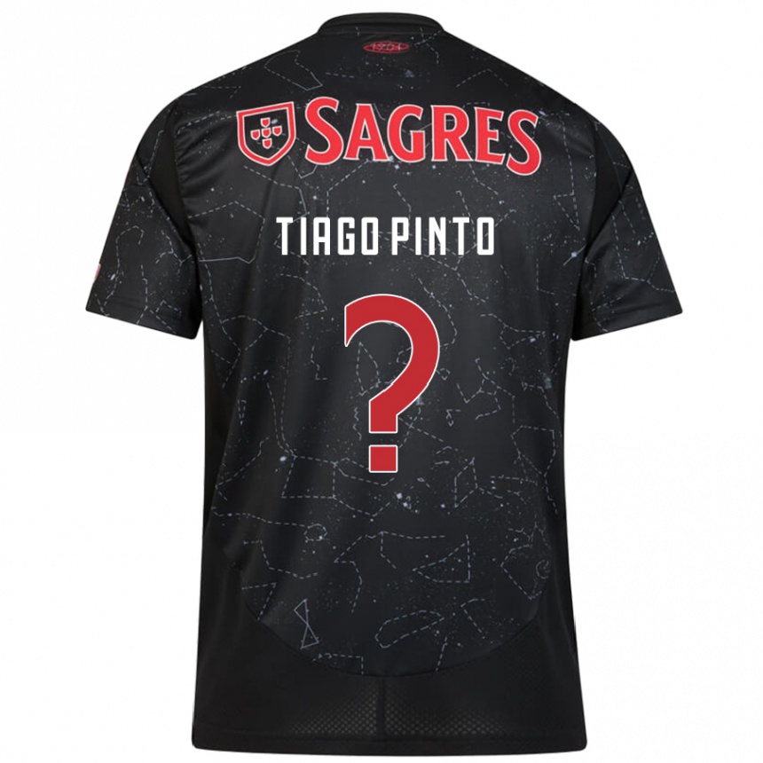 Niño Fútbol Camiseta Tiago Pinto #0 Negro Rojo 2ª Equipación 2024/25 México