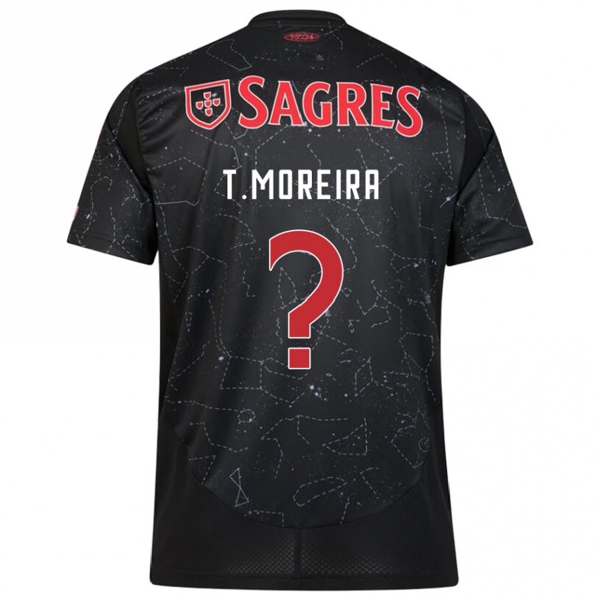 Niño Fútbol Camiseta Tomás Moreira #0 Negro Rojo 2ª Equipación 2024/25 México