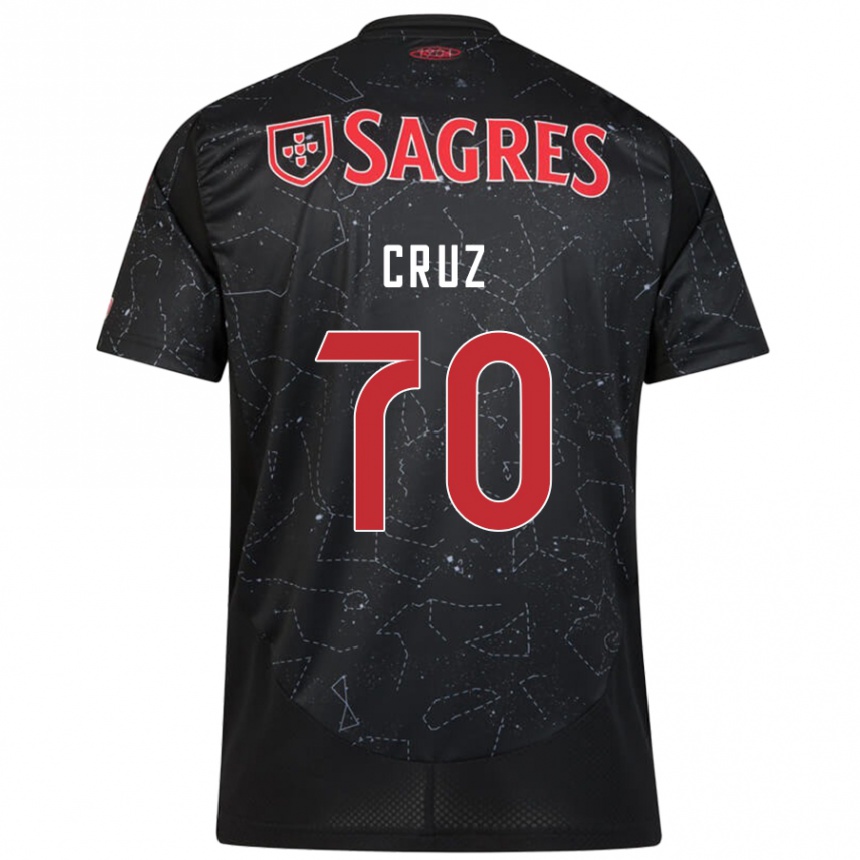 Niño Fútbol Camiseta Filipe Cruz #70 Negro Rojo 2ª Equipación 2024/25 México